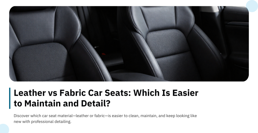 Leather Vs Fabric Car Seats