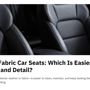 Leather Vs Fabric Car Seats